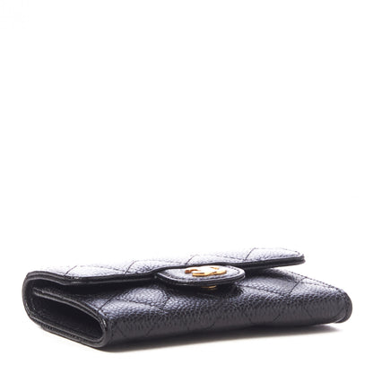 Chanel Caviar Quilted Flap Card Holder Black 3 of 9