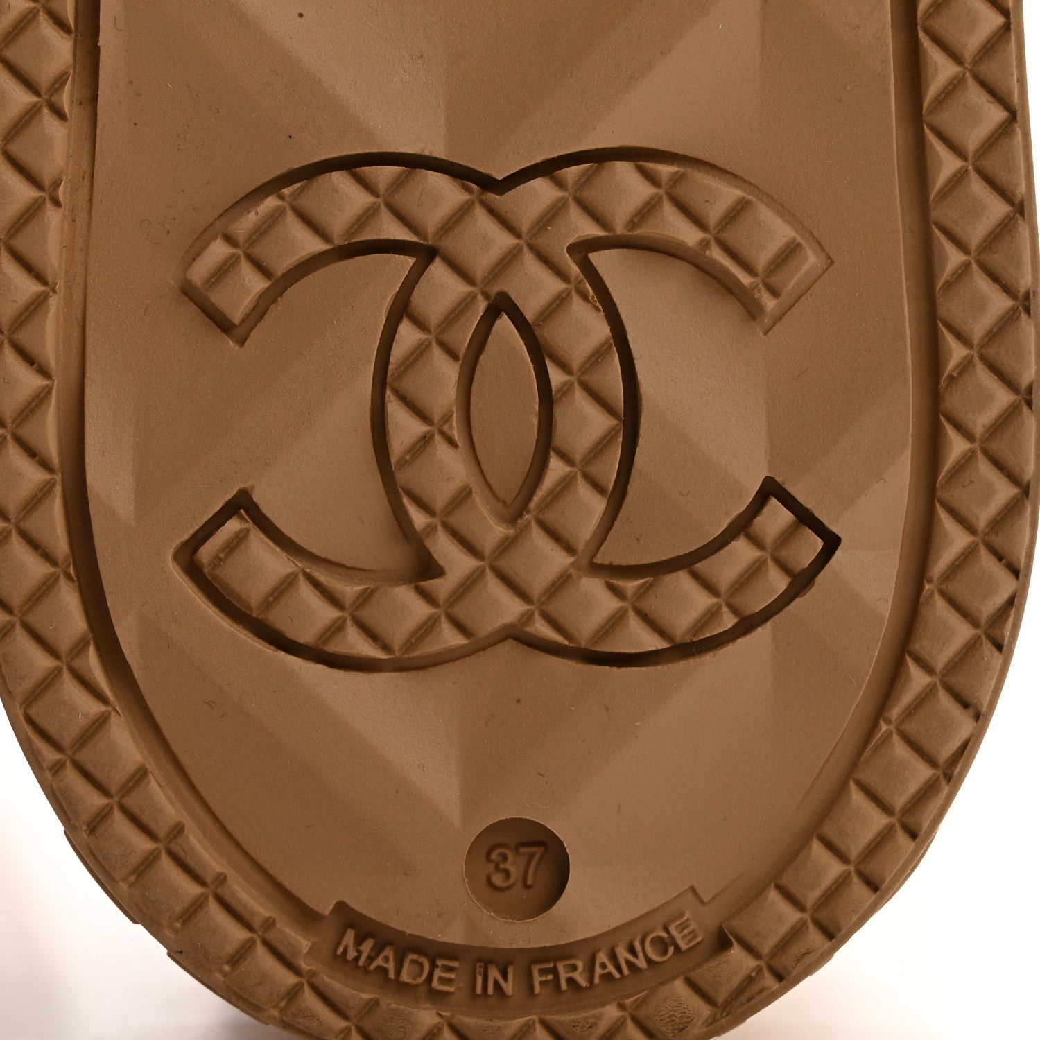 Chanel Caoutchouk CC High Boots 37 Beige 7 of 9