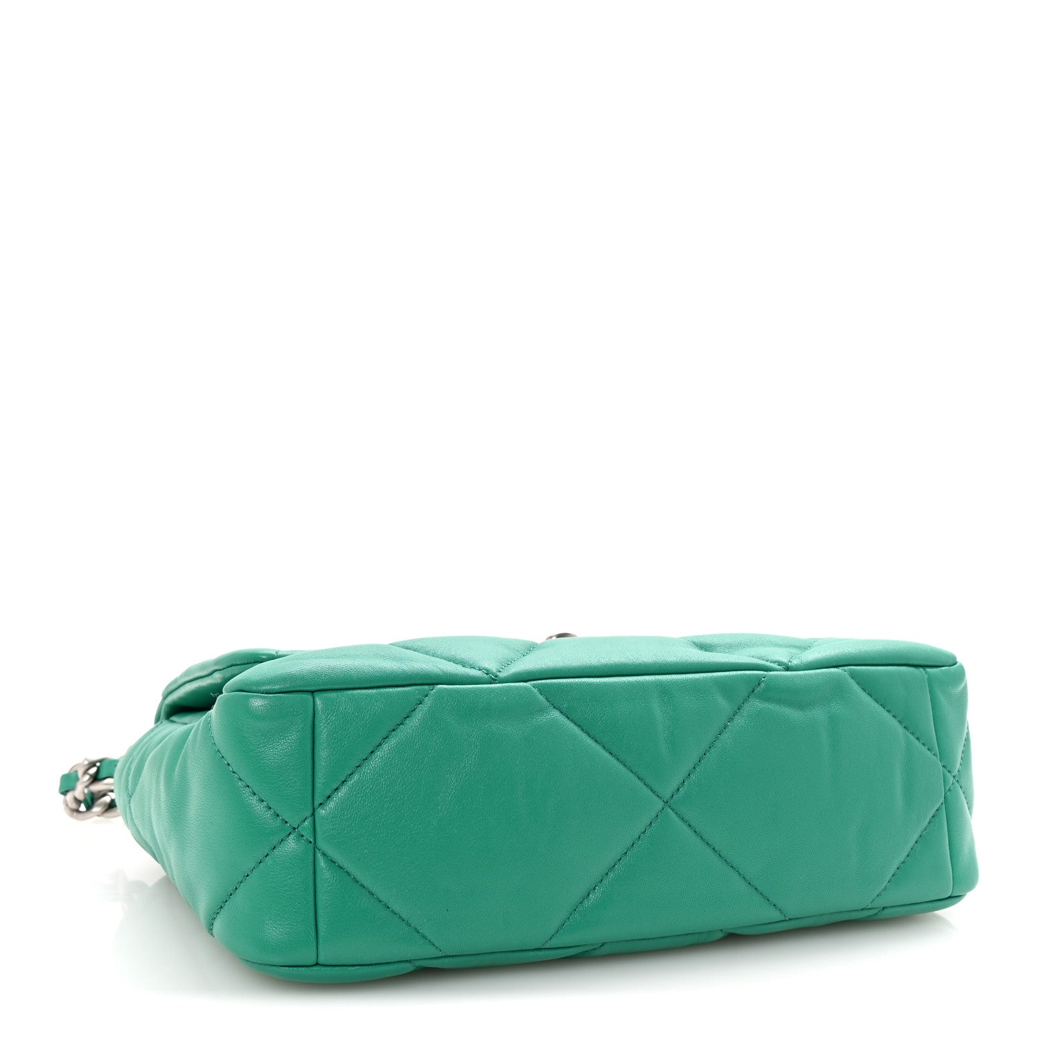 Chanel Lambskin Quilted Medium Chanel 19 Flap Green 4 of 10
