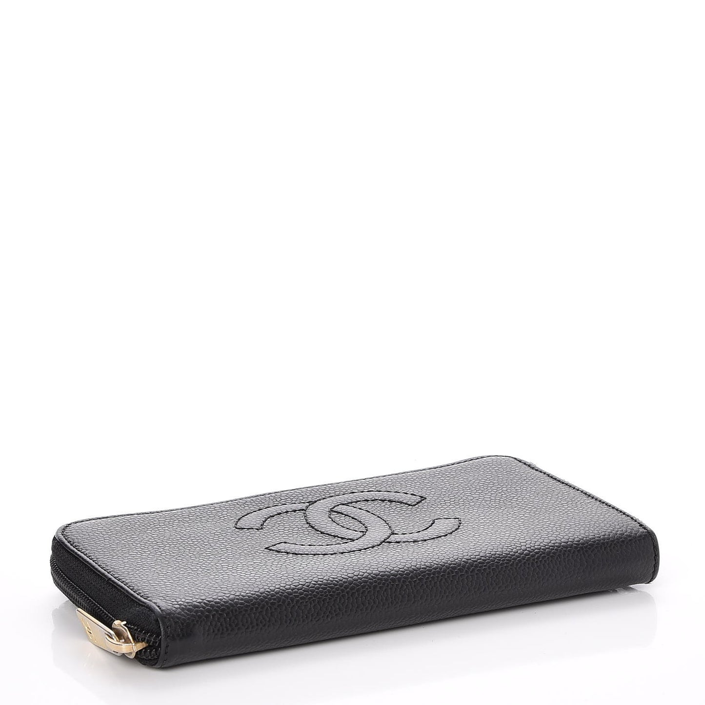 Caviar Timeless CC Zip Around Wallet Black