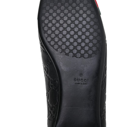 Gucci Guccissima Web Flats 37.5 Black 10 of 13