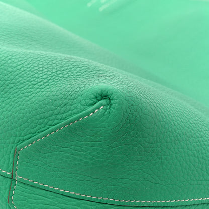 Hermes Taurillon Clemence Double Sens 36 Reversible Tote Menthe Colvert 18 of 20