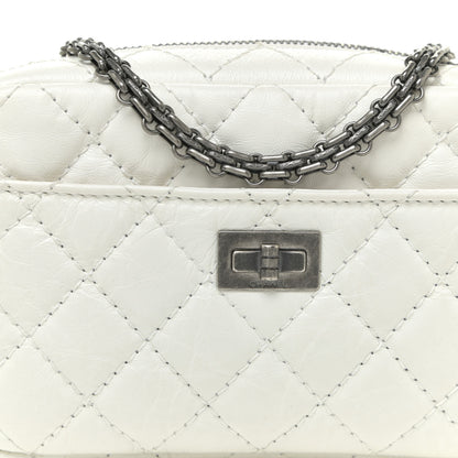 Chanel Aged Calfskin Quilted Mini Reissue Camera Case White 8 of 13
