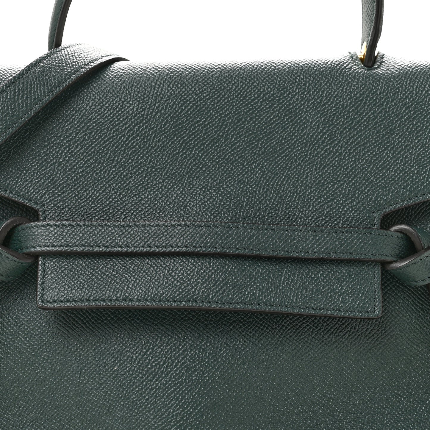 Grained Calfskin Micro Belt Bag Amazone
