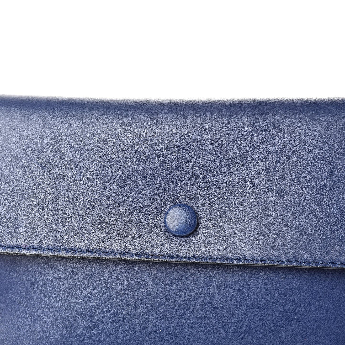 Smooth Calfskin Tie Knot Companion Pouch Dark Indigo