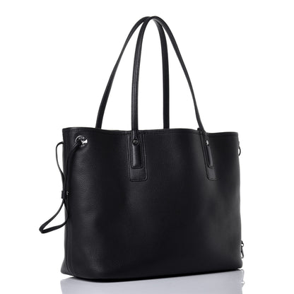 MCM Grained Calfskin Visetos Medium Liz Reversible Shopper Tote Black 5 of 16