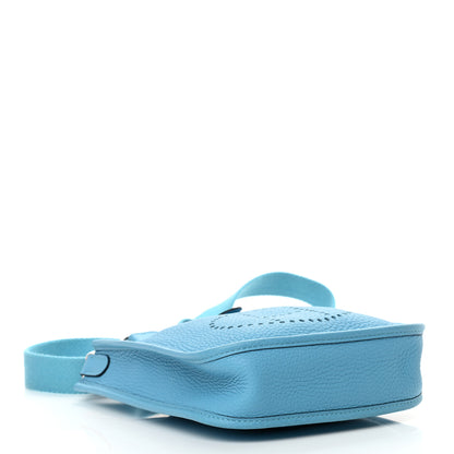 Hermes Taurillon Clemence Evelyne TPM Bleu Du Nord 3 of 10