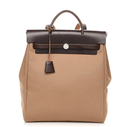 Hermes Toile Vache Hunter Herbag 30 PM Backpack Etoupe Ebene 1 of 17