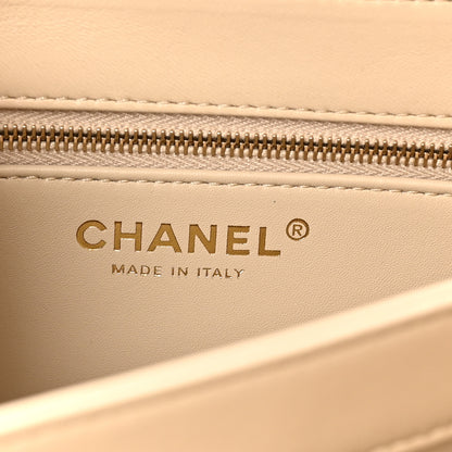 Chanel Lambskin Quilted Small Trendy CC Dual Handle Flap Bag Light Beige 6 of 10