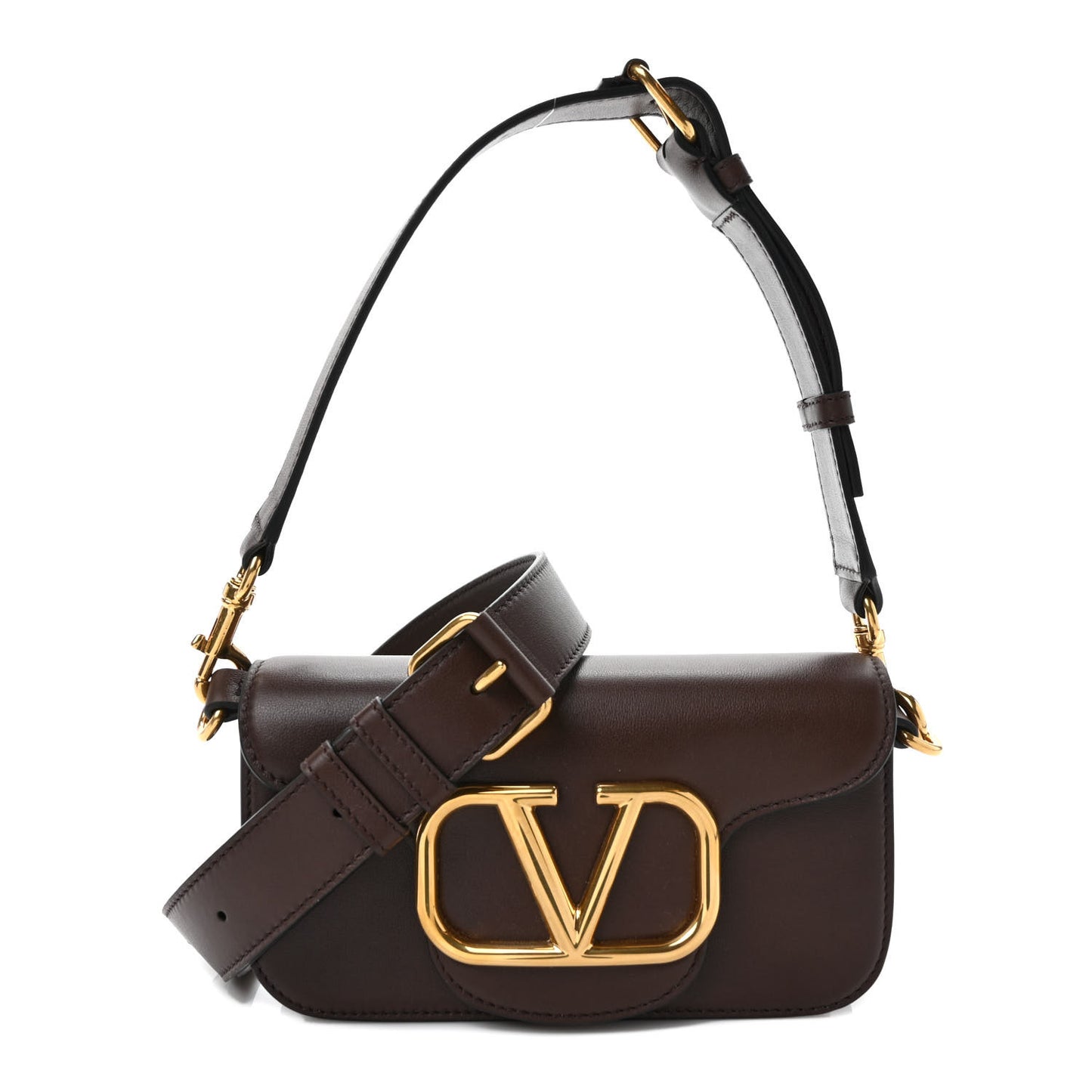 Smooth Calfskin Vlogo Mini Loco Crossbody Bag Fondant