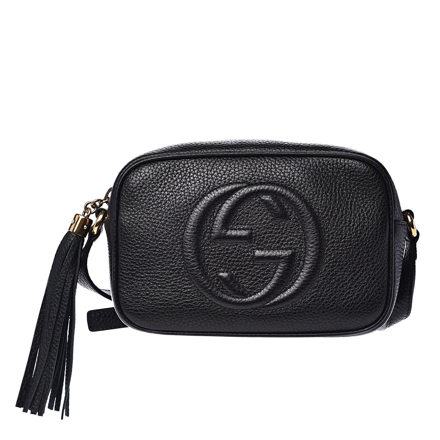 Gucci Pebbled Calfskin Mini Soho Disco Bag Black 1 of 10