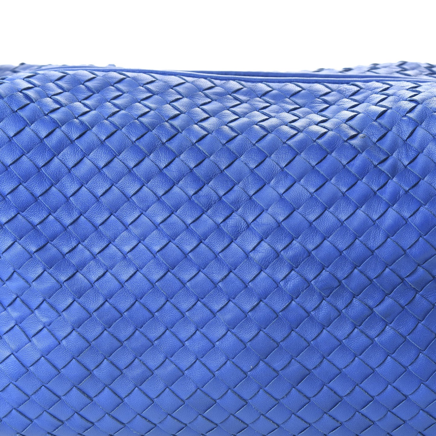 Nappa Intrecciato Small Shoulder Bag Blue
