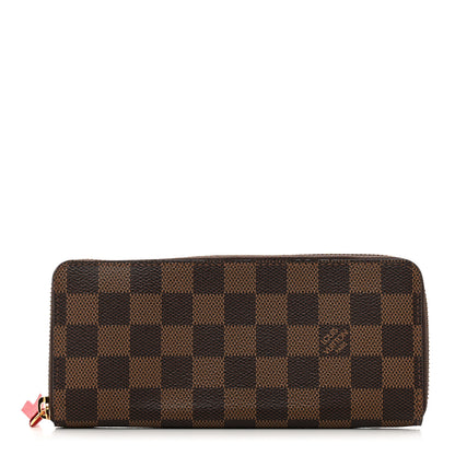 Louis Vuitton Damier Ebene Clemence Wallet Cherry 1 of 7
