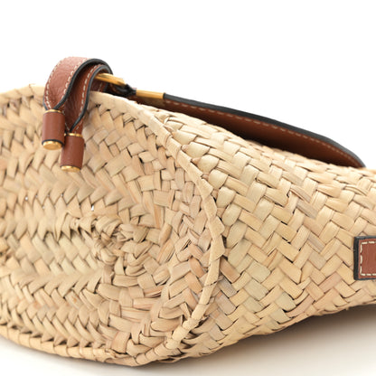 Chloe Raffia Calfskin Marcie Basket Tan 10 of 10
