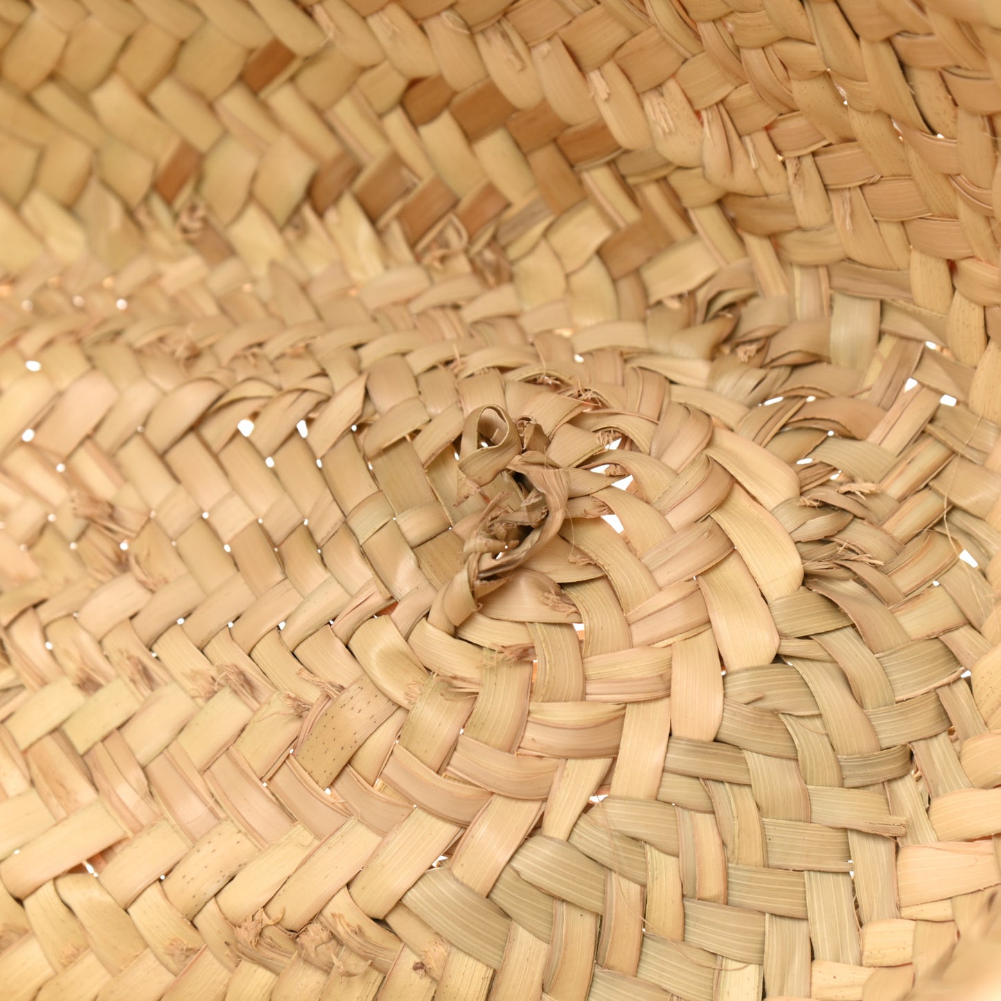 Raffia Small Basket Tote Bag Natural Tan