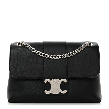 Celine Supple Calfskin Medium Victoire Bag Black 1 of 10