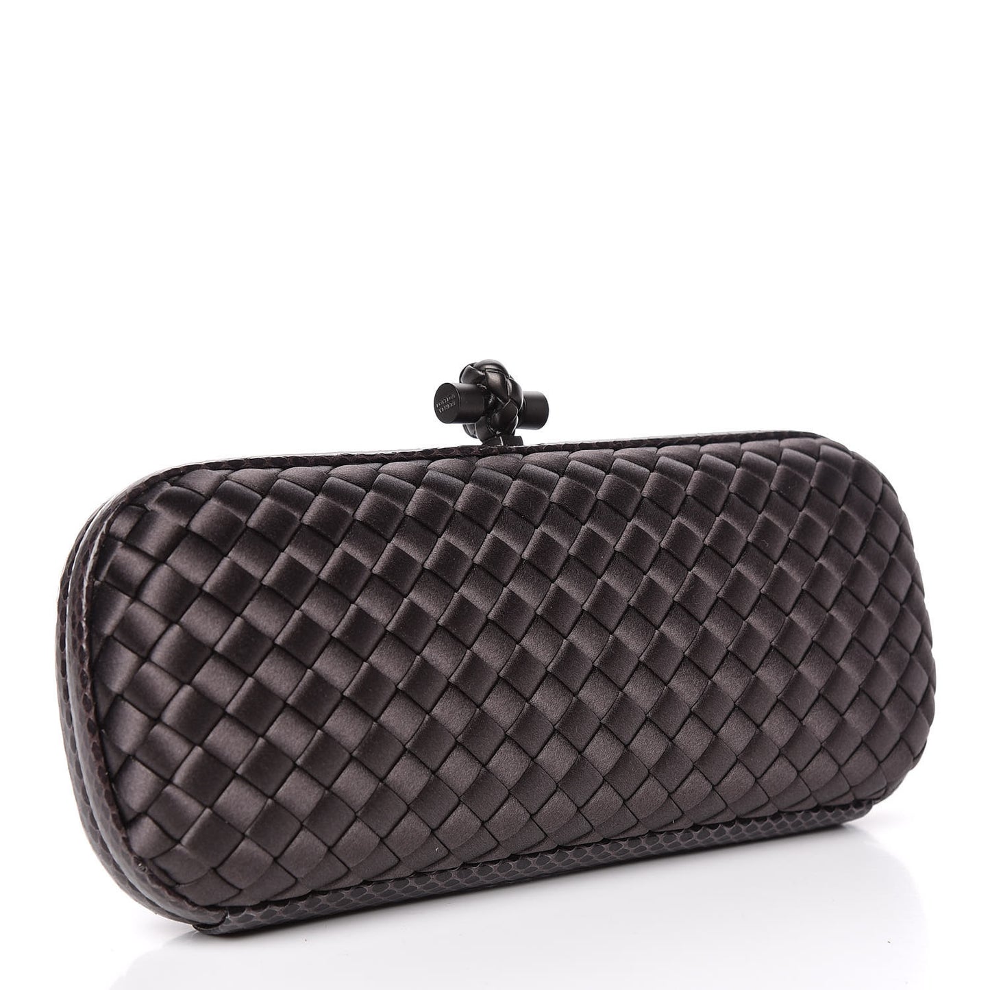 Satin Intreccio Impero Ayers Stretch Knot Clutch Quetsche
