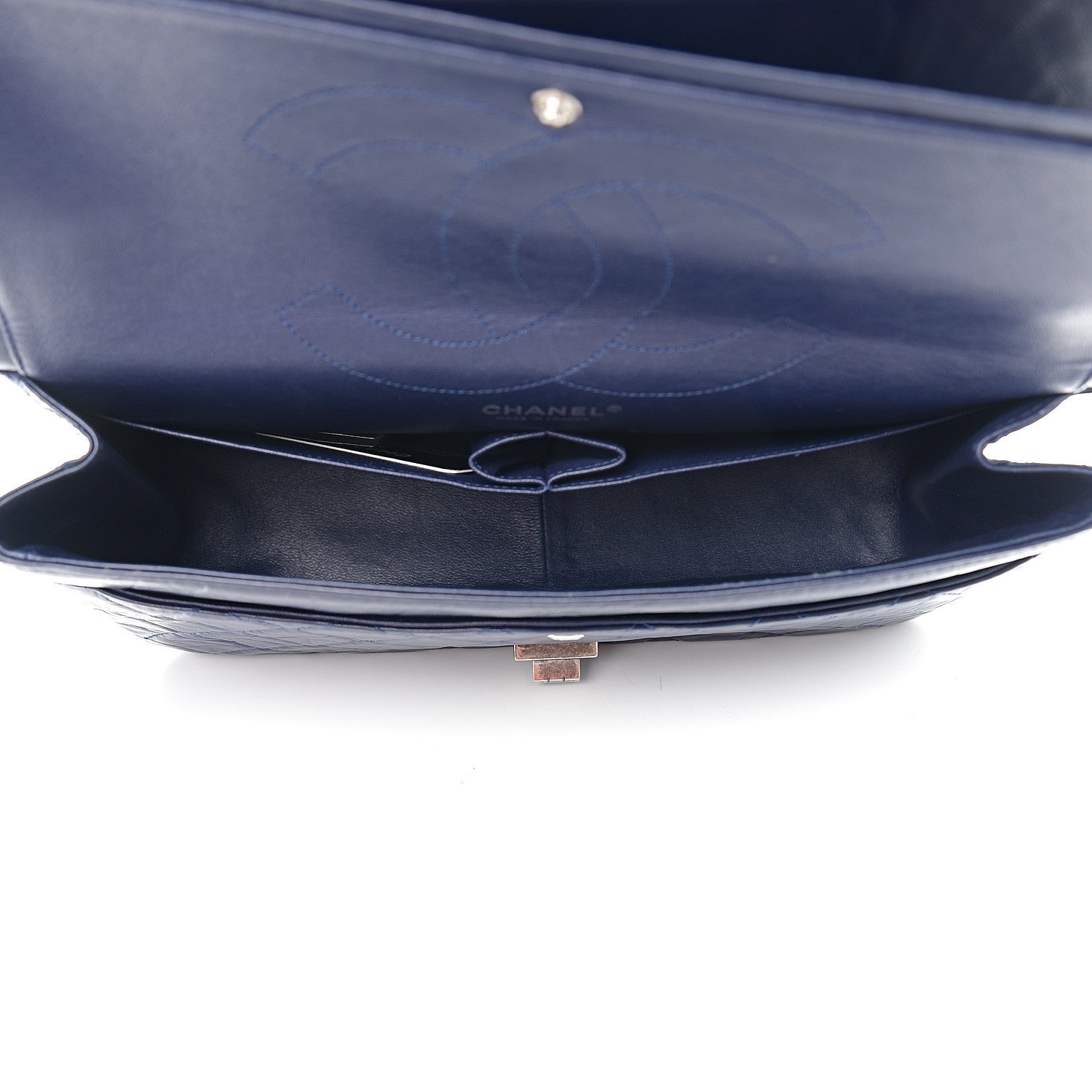 Chanel Aged Calfskin Quilted 2.55 Reissue 227 Flap Dark Blue 4 of 9