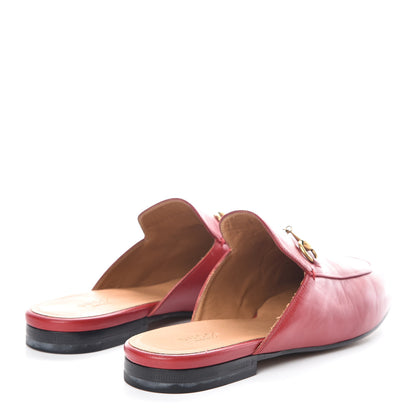 Gucci Malaga Kid Womens Princetown Slippers 39 Hibiscus Red 4 of 9