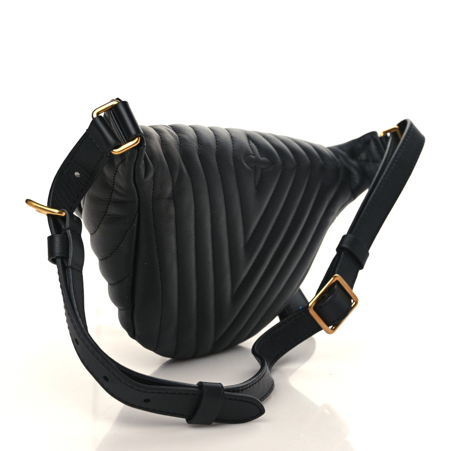 Calfskin Quilted New Wave Bumbag Black