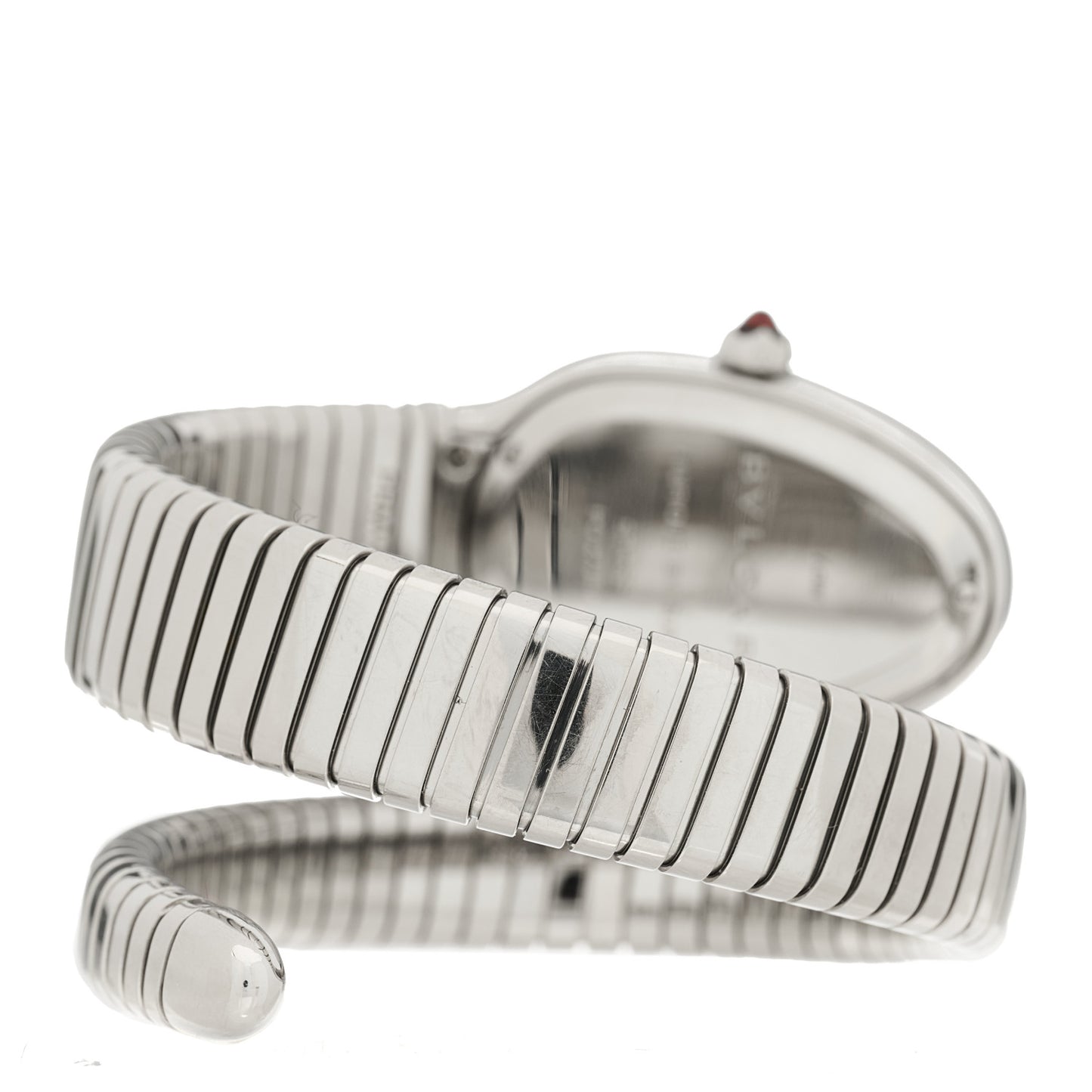 Stainless Steel Diamond Bezel 35mm Serpenti Tubogas Quartz Watch