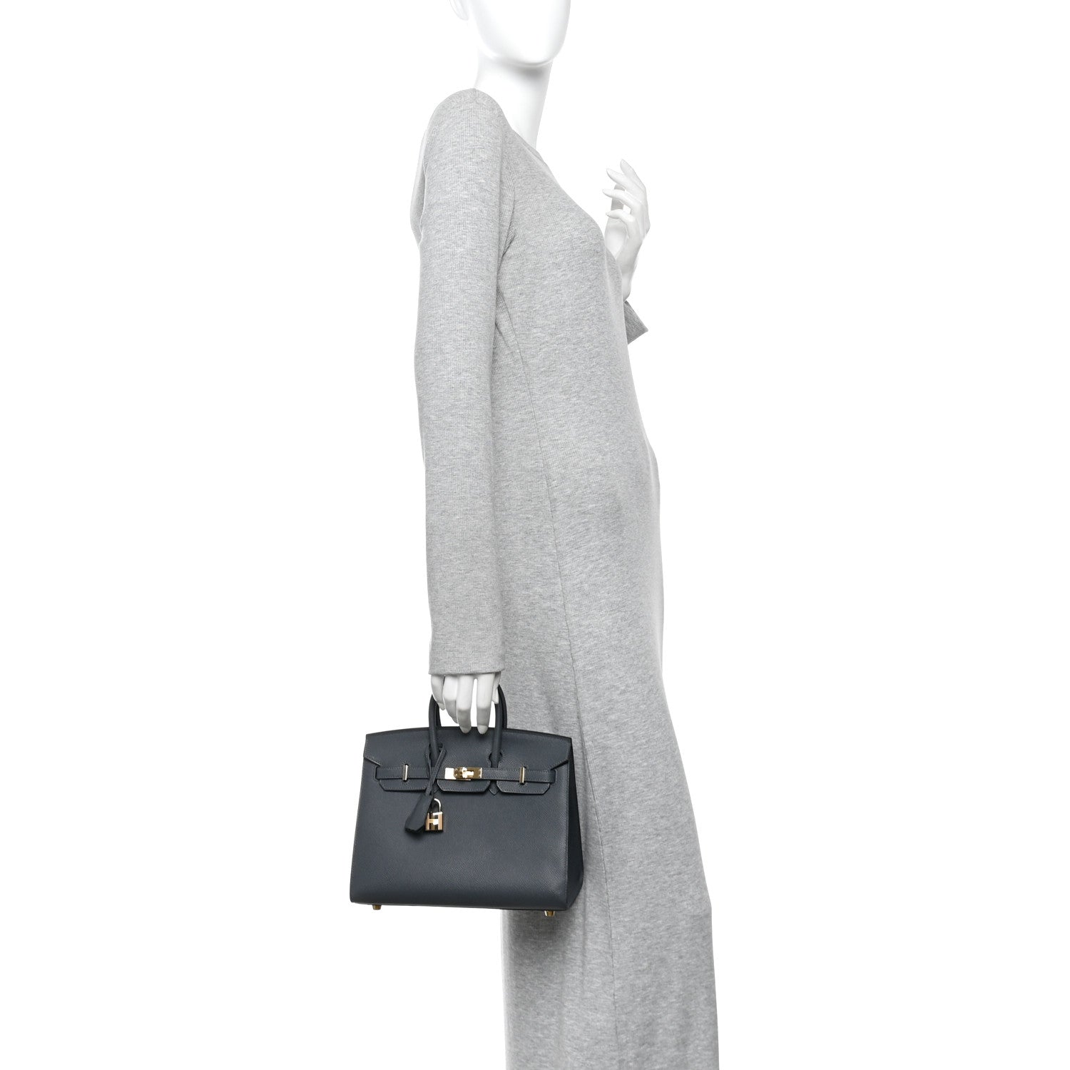 Hermes Epsom Birkin Sellier 25 Gris Misty 2 of 15