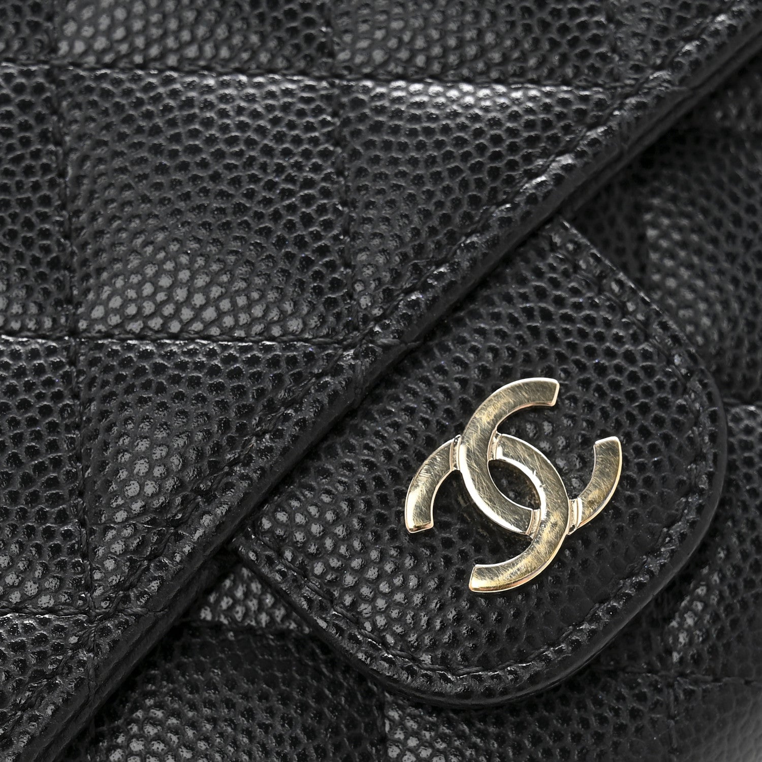Chanel Caviar Quilted Medium Flap Wallet Black 10 of 10