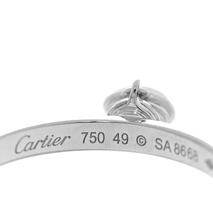 Cartier 18K White Gold Diamond D'Amour Charm Ring 49 4.75 4 of 7