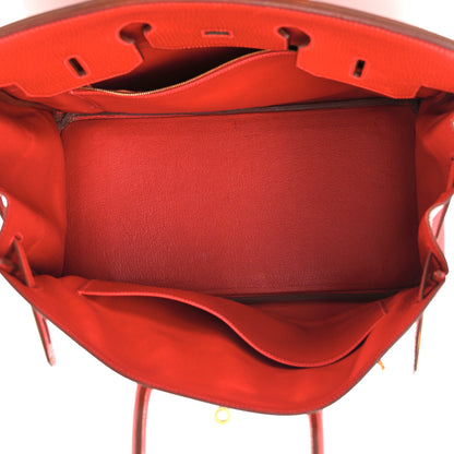 Hermes Ardennes Birkin 35 Rouge Vif 5 of 14