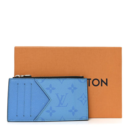 Louis Vuitton Taigarama Coin Card Holder Blue Lagoon 7 of 7