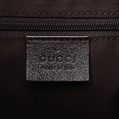 Gucci Monogram Large New Ladies Web Hobo Dark Brown 5 of 6