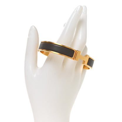 Hermes Matte Enamel Narrow Clic Clac HH Bracelet T5 Etain 2 of 4