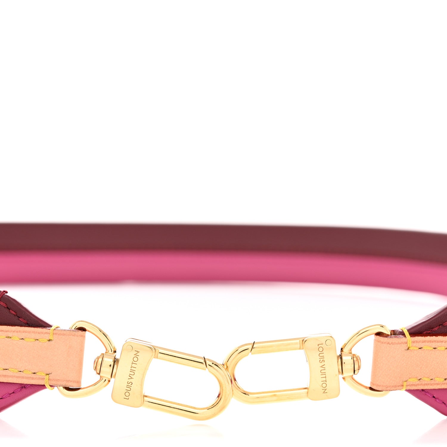 Louis Vuitton Calfskin Cluny BB Shoulder Strap Bordeaux Fuchsia 4 of 4