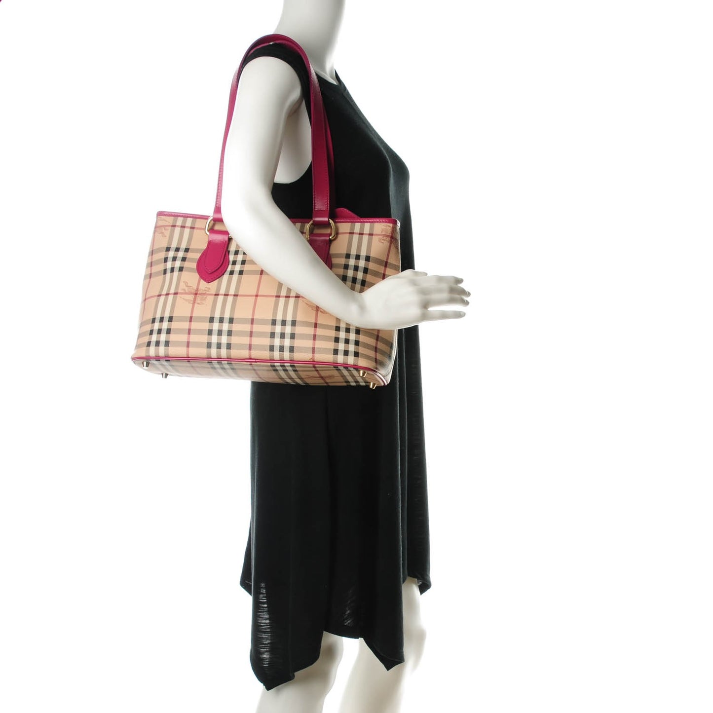 Haymarket Check Medium Regent Tote Dark Pink