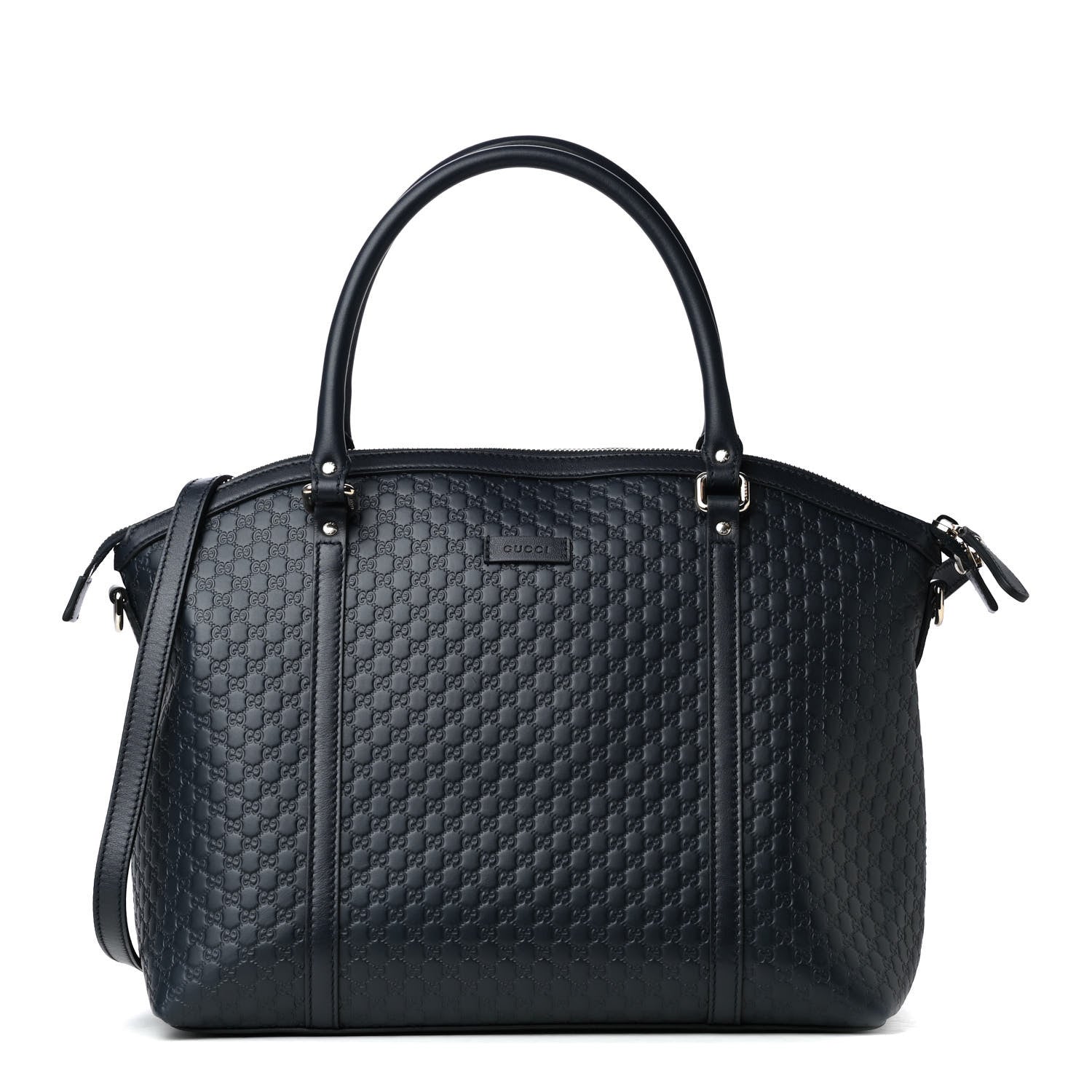 Gucci Soft Microguccissima Dome Satchel Navy 1 of 4