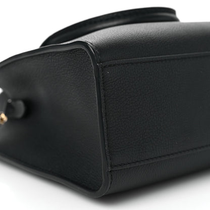 Louis Vuitton Calfskin Lock & Go Tote Black 8 of 9