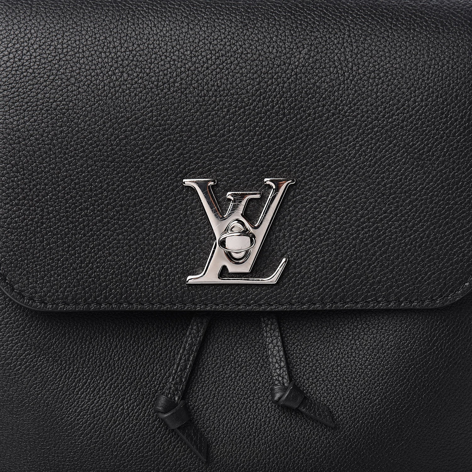 Louis Vuitton Calfskin Lockme Backpack Black 10 of 10