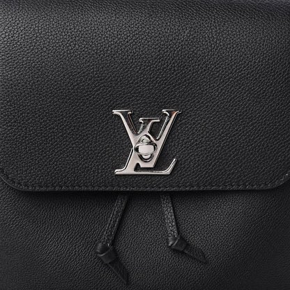 Louis Vuitton Calfskin Lockme Backpack Black 10 of 10