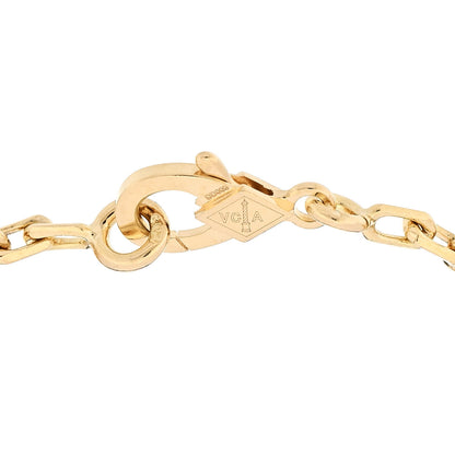 Van Cleef & Arpels 18K Yellow Gold Mother of Pearl 5 Motifs Vintage Alhambra Bracelet 3 of 6
