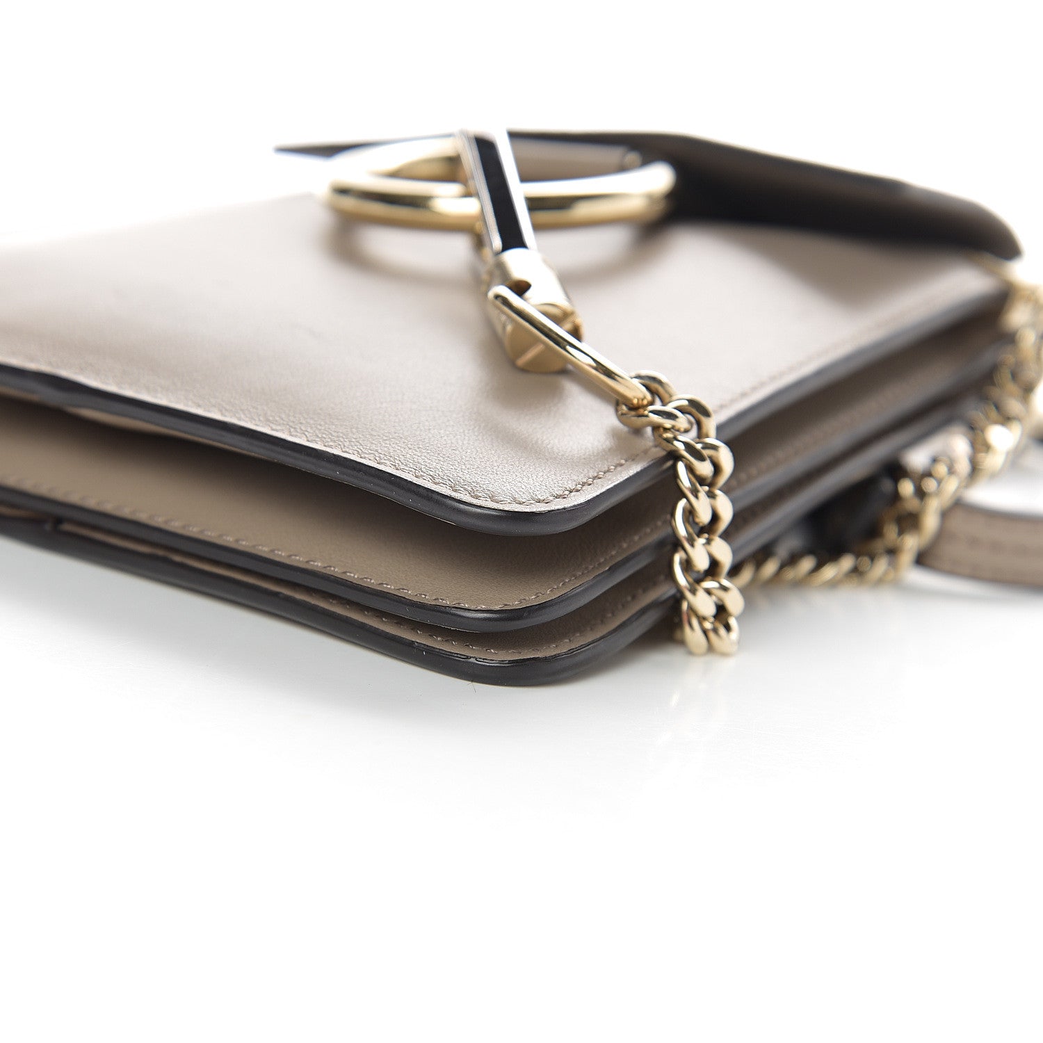 Chloe Suede Calfskin Mini Faye Bracelet Bag Motty Grey 9 of 9