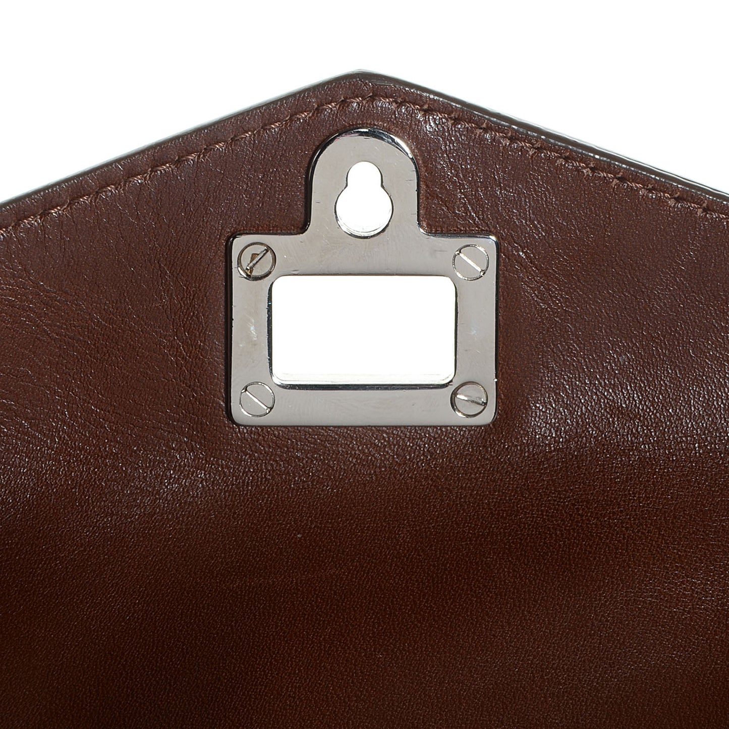 Calf Hair Leather PS1 Large Satchel Chocolate