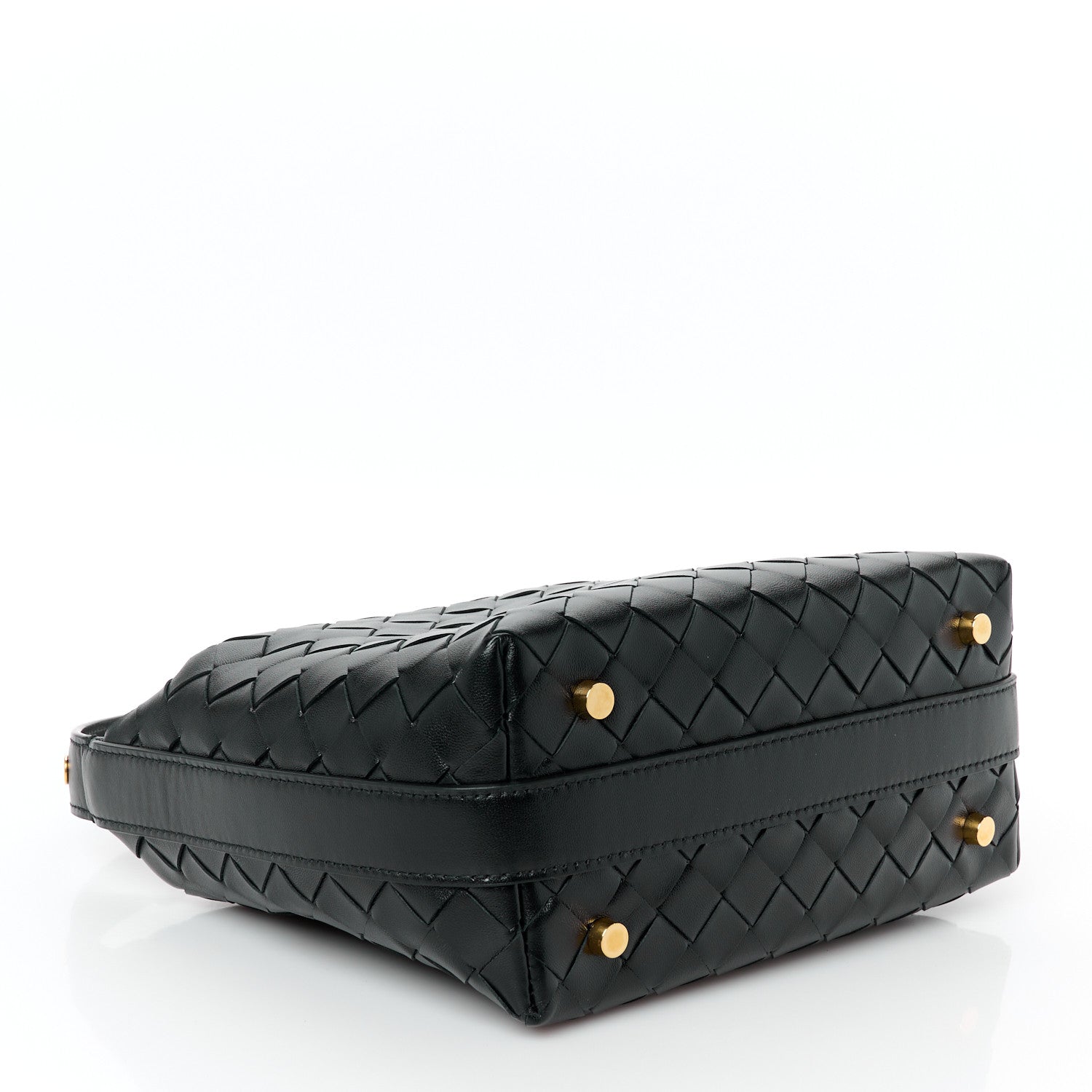 Bottega Veneta Calfskin Nappa Intrecciato Mini Wallace Black 4 of 12