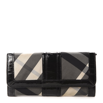 Burberry Beat Check Penrose Continental Wallet Black 1 of 12