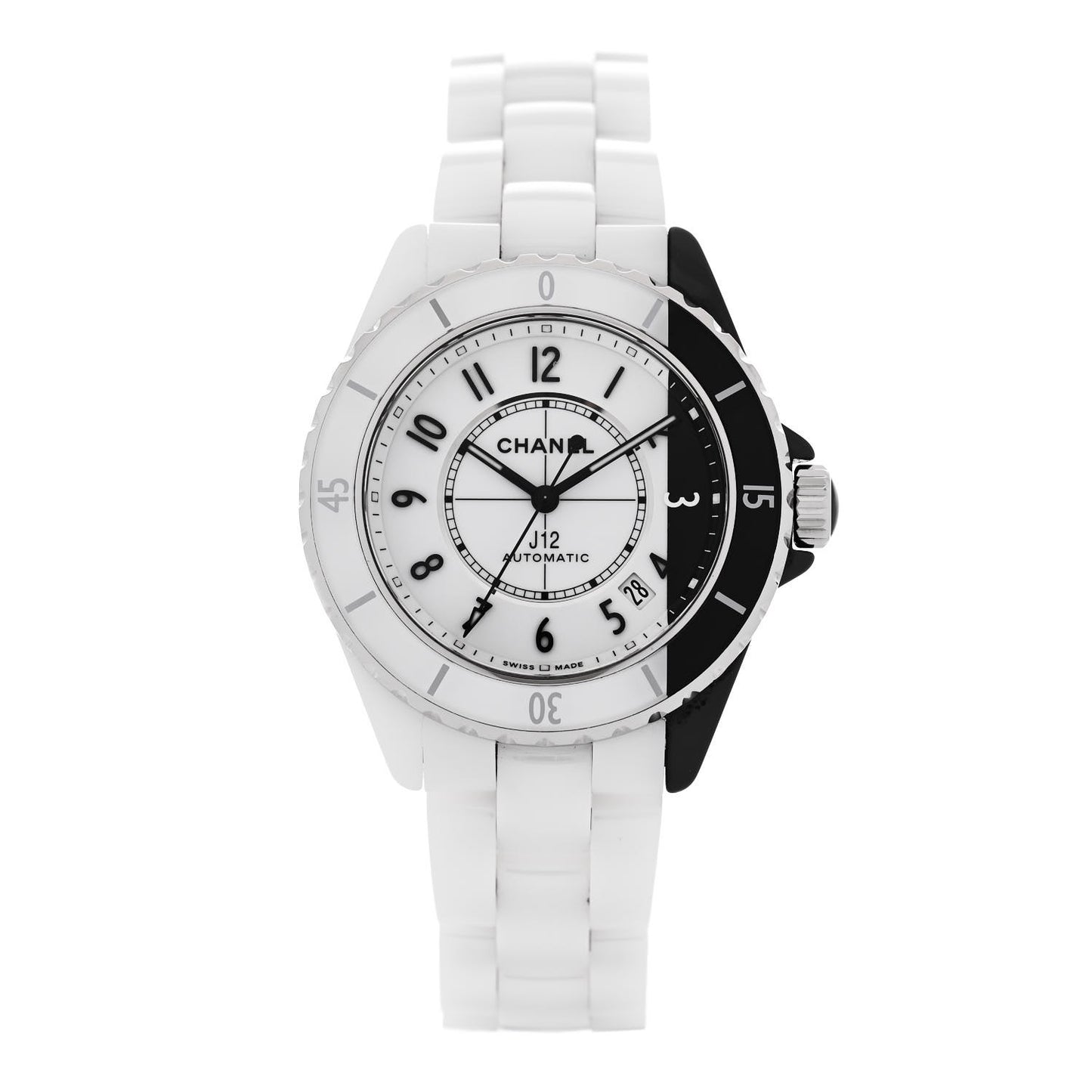 Stainless Steel Ceramic 38mm J12 Paradoxe Automatic Watch White