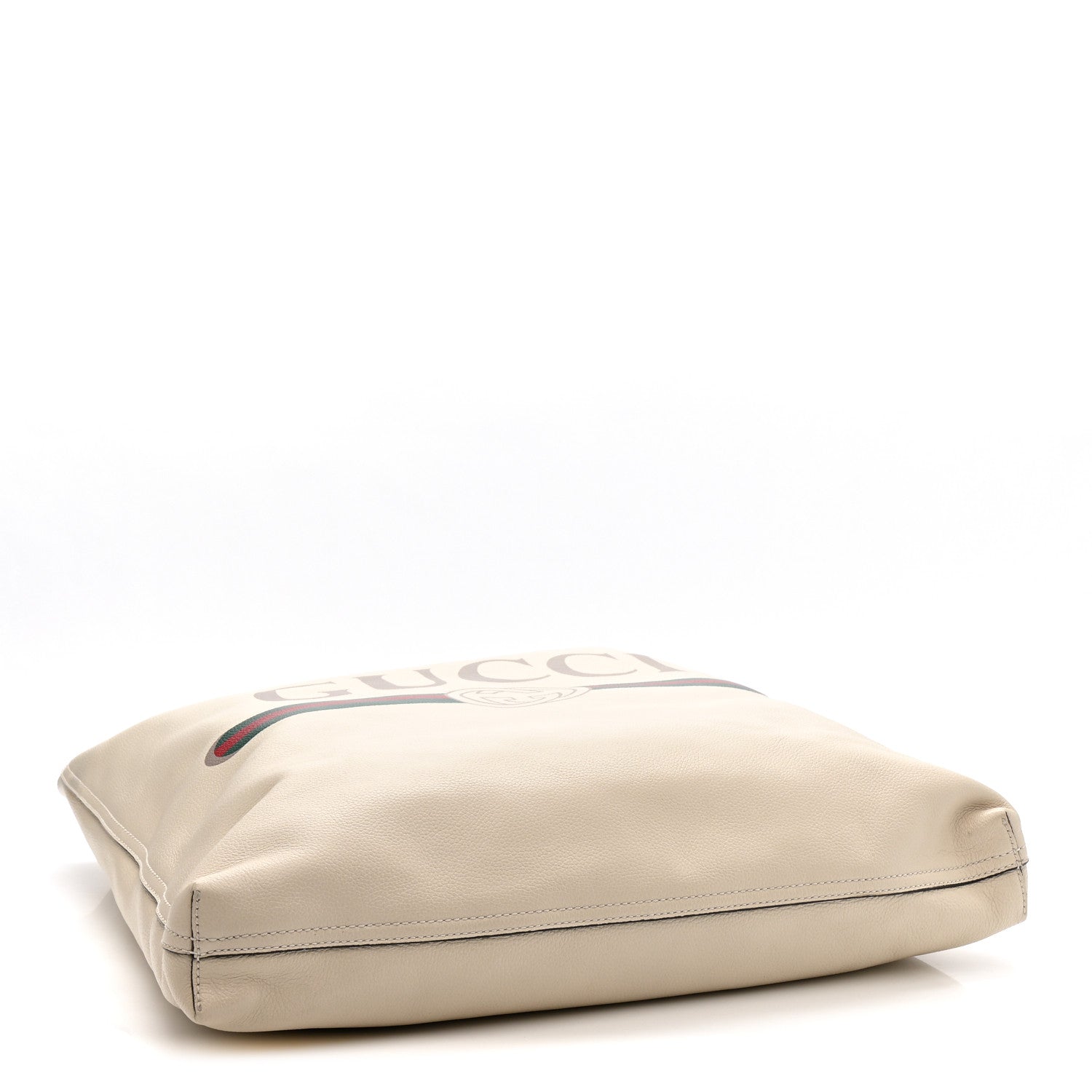Gucci Calfskin Mens Logo Tote White 4 of 12