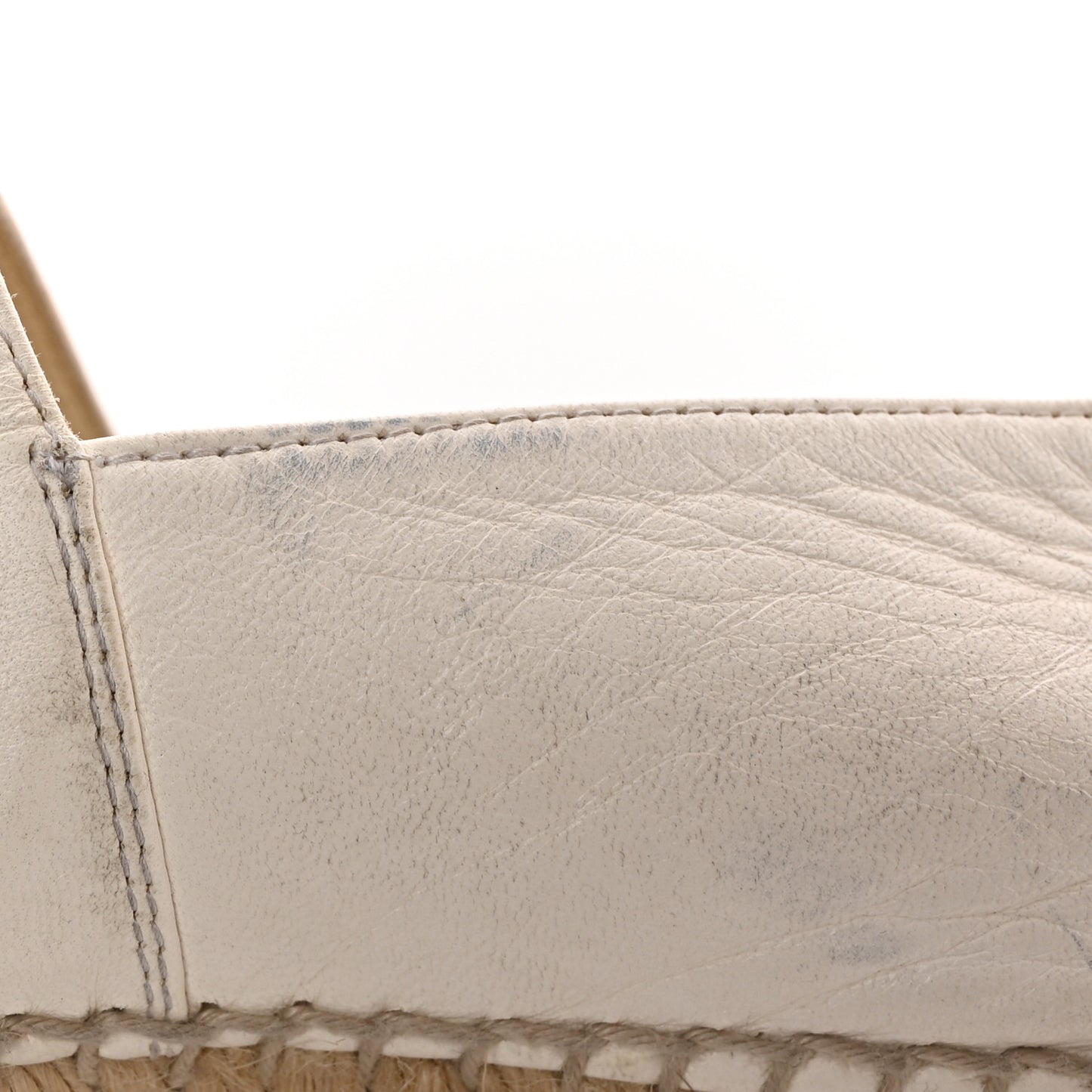 Lambskin CC Espadrilles 40 White