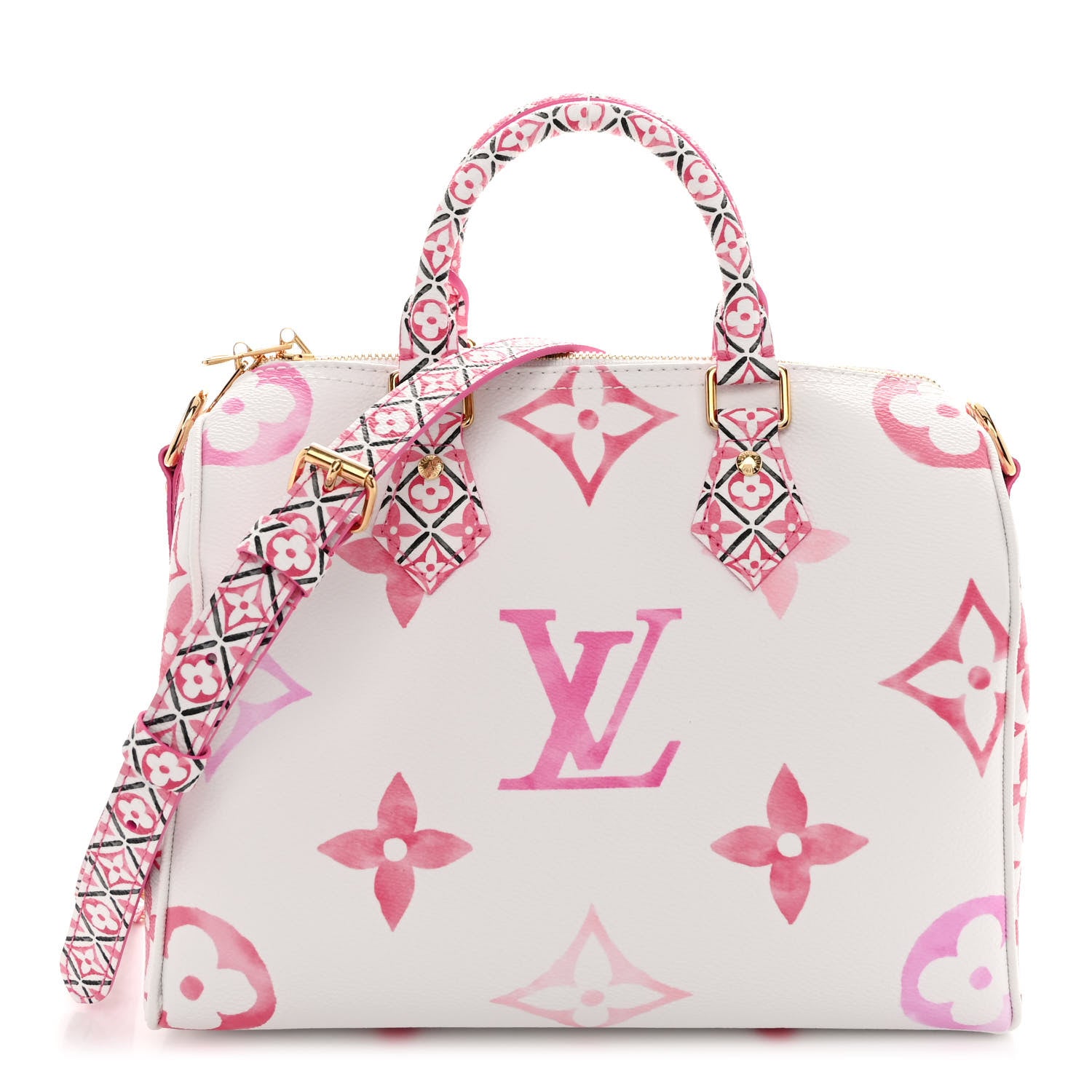 Louis Vuitton Monogram Giant By The Pool 2.0 Speedy Bandouliere 25 Rose 1 of 10