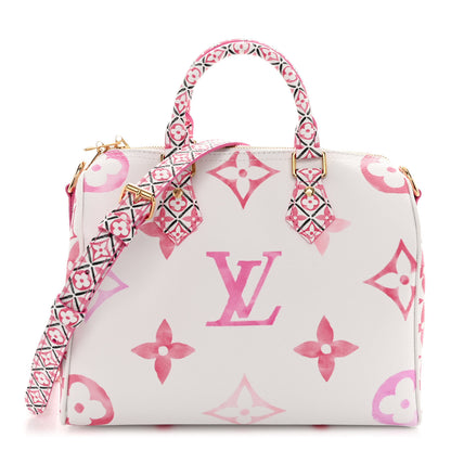 Louis Vuitton Monogram Giant By The Pool 2.0 Speedy Bandouliere 25 Rose 1 of 10
