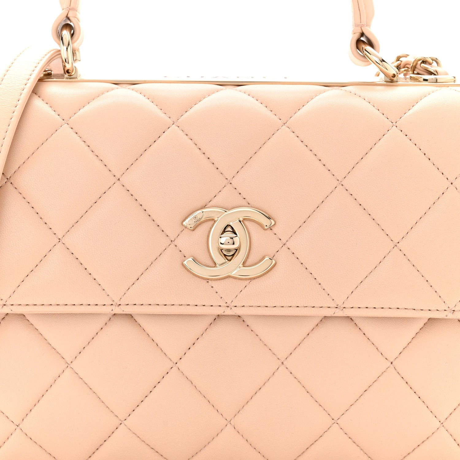 Chanel Lambskin Quilted Small Trendy CC Dual Handle Flap Bag Beige 8 of 10