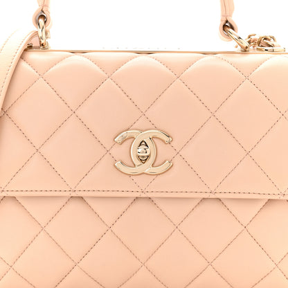 Chanel Lambskin Quilted Small Trendy CC Dual Handle Flap Bag Beige 8 of 10
